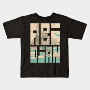 Abidjan, Côte d'Ivoire City Map Typography - Vintage Kids T-Shirt